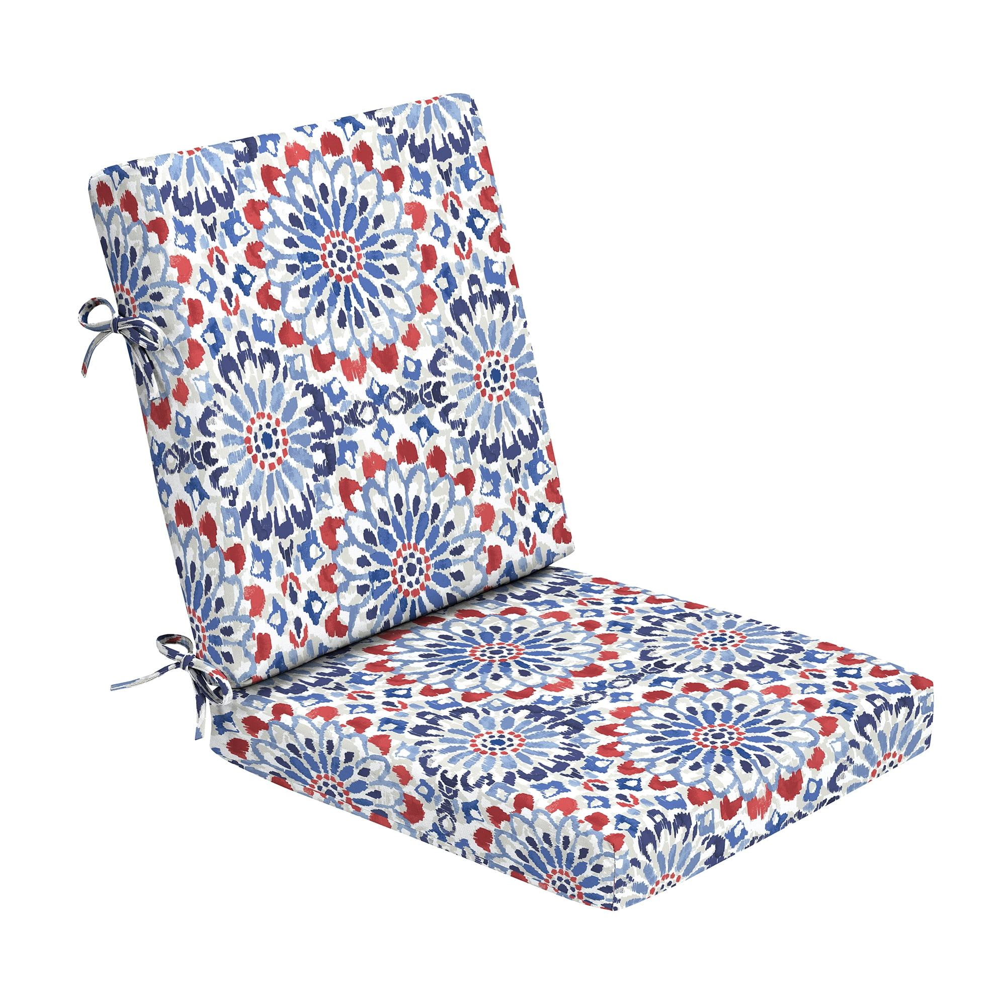 ARDEN Foam Outdoor Dining Chair Cushion, 20 x 20, made with ProFoam, Rain-proof, Fade Resistant, Clark Blue