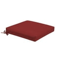thumbnail image 1 of ARDEN Foam Outdoor Dining Seat Cushion, 19 x 19, made with ProFoam, Rain-proof, Fade Resistant, Ruby Red Leala, 1 of 8