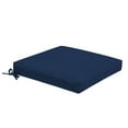 thumbnail image 1 of ARDEN Foam Outdoor Dining Seat Cushion, 19 x 19, made with ProFoam, Rain-proof, Fade Resistant, Sapphire Blue Leala, 1 of 8