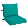 thumbnail image 1 of ARDEN Foam Outdoor Double Welted Deep Seat Cushion Set, 24 x 24, made with ProFoam, Rain-proof, Fade Resistant, Heathered Teal Woven Solid, 1 of 8