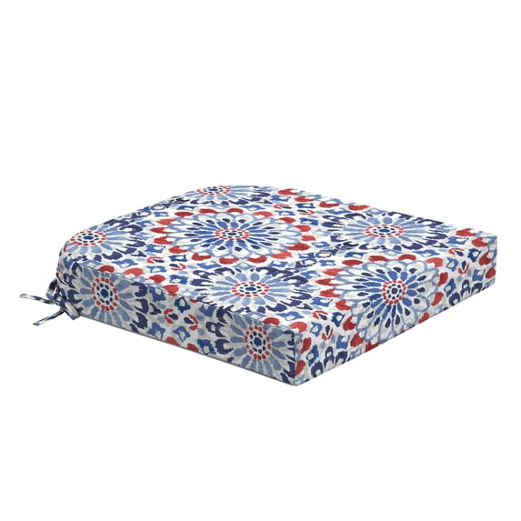 ARDEN Foam Outdoor Round Back Seat Cushion Kit, 20 x 19, made with ProFoam, Rain-proof, Fade Resistant, Clark Blue