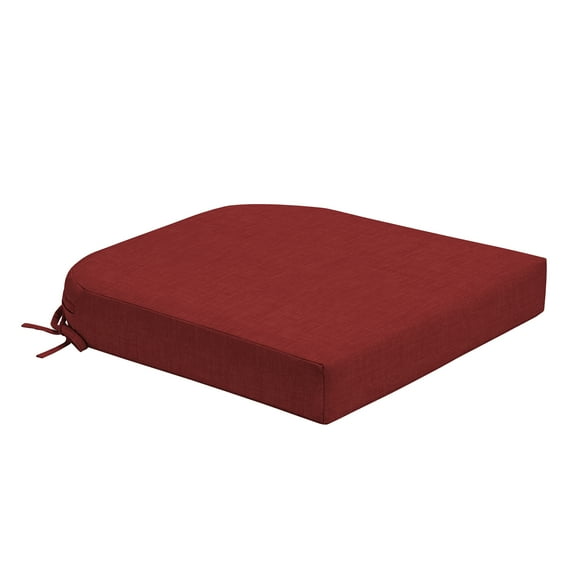 ARDEN Foam Outdoor Round Back Seat Cushion Kit, 20 x 19, made with ProFoam, Rain-proof, Fade Resistant, Ruby Red Leala