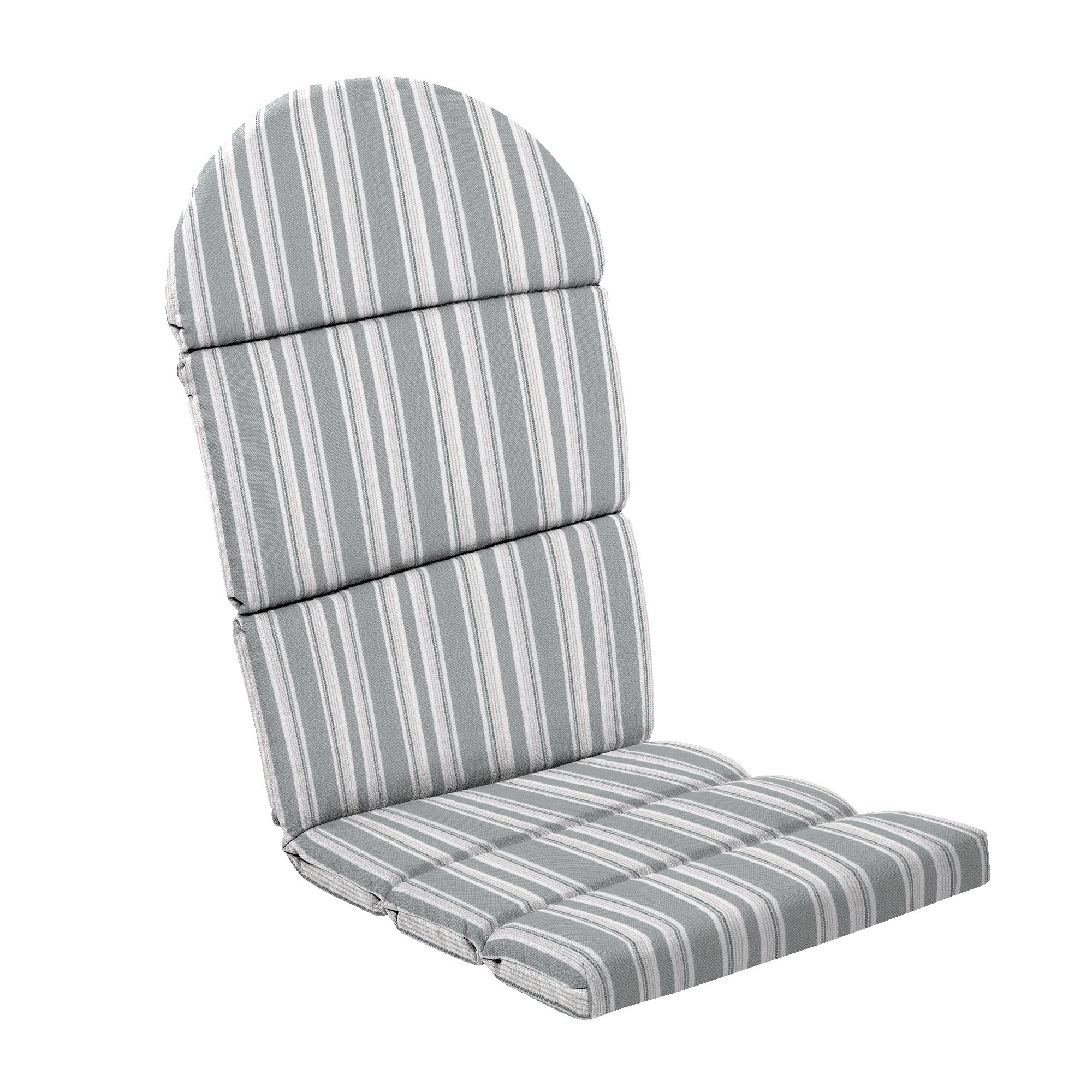 ARDEN Oceantex Outdoor Rocking Chair or Adirondack Cushion, 21.5 x 19, Water Repellent, Fade Resistant 19 x 21.5, Pebble Grey Stripe