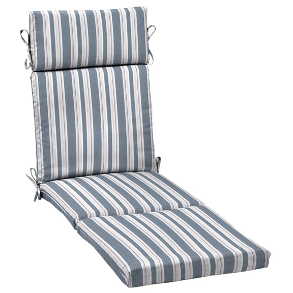 ARDEN Oceantex Outdoor Chaise Lounge Cushion 72 x 21, Ocean Blue Stripe