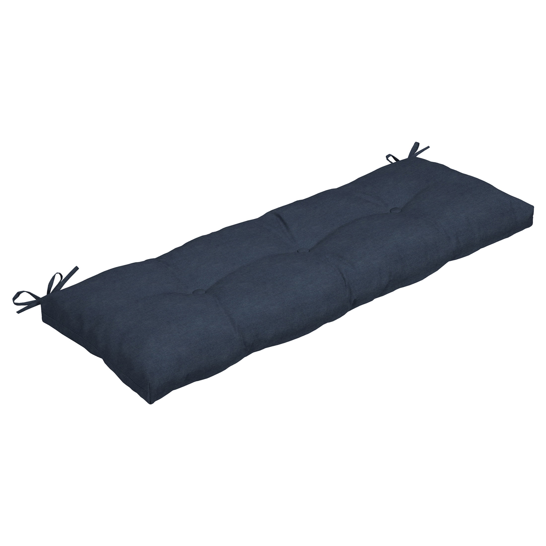 Ocean Blue Recycled Fabric Outdoor Bench Cushion 48 x 18