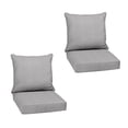 thumbnail image 1 of ARDEN Olefin Outdoor Deep Seat Cushion Set (2-Pack), 24 in x 24 in, Weather-Proof, Rain-Proof, Fade Resistant Patio Cushion for Chair, Sofa, and Couch Paloma Woven Texture, 1 of 9