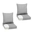 thumbnail image 1 of ARDEN Olefin Outdoor Foam Deep Seat Cushion Set (2-Pack), 24x24, Premium High-Density Foam, Never Flattens, Weather-Proof for Patio Chair Sofa Couch, Paloma Woven Texture, 1 of 7
