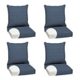 thumbnail image 1 of ARDEN Olefin Outdoor Foam Deep Seat Cushion Set (4-Pack), 24x24, Premium High-Density Foam, Never Flattens, Weather-Proof for Patio Chair Sofa Couch, Denim Alair, 1 of 7