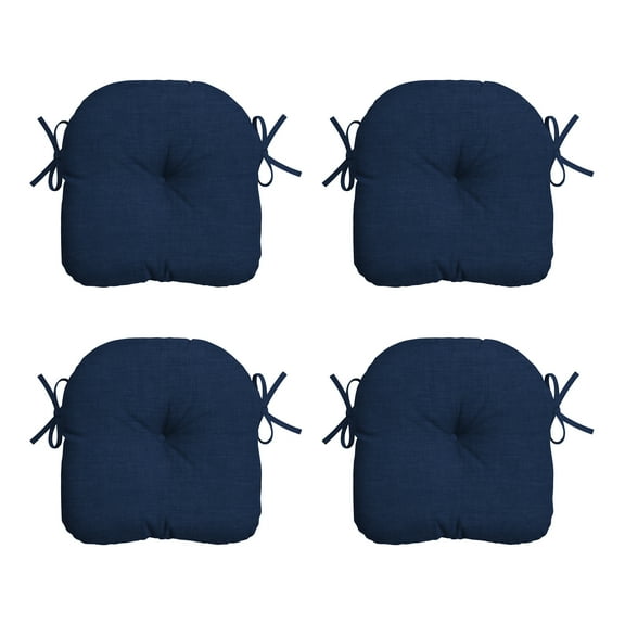 ARDEN Outdoor Bistro Seat Cushion (4 Pack) 15 inch, Sapphire Blue Leala