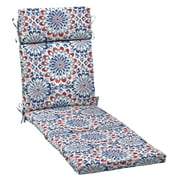 ARDEN Outdoor Chaise Cushion, 21 x 72, Water Repellent, Fade Resistant 21 X 72, Clark Blue
