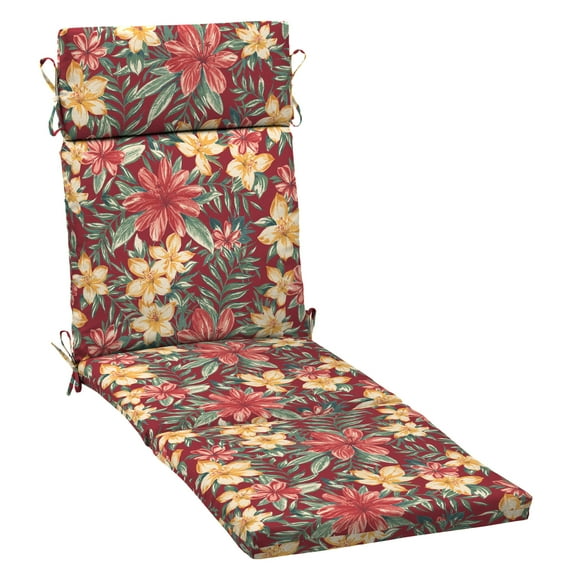 ARDEN Outdoor Chaise Lounge Cushion 72 x 21, Ruby Clarissa