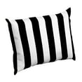 thumbnail image 1 of ARDEN Outdoor Cushion Pillow Back 17 x 23, Black Cabana Stripe, 1 of 9