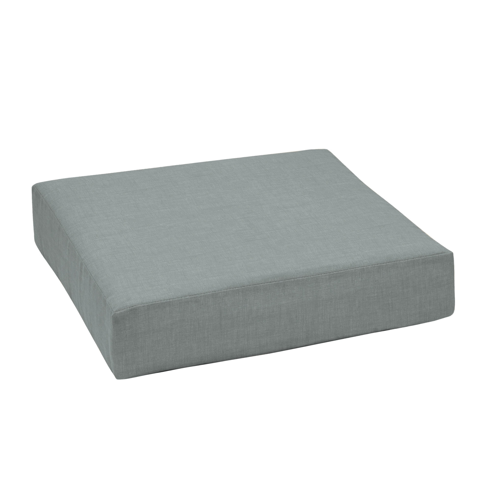 Stone Grey Polyester Outdoor Deep Seat Cushion, 24 x 24