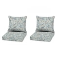 thumbnail image 1 of ARDEN Outdoor Deep Seat Cushion Set (2-Pack), 22 in x 24 in, Weather-Proof, Rain-Proof, Fade Resistant Patio Cushion for Chair, Sofa, and Couch Pistachio Botanical, 1 of 8