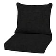 thumbnail image 1 of ARDEN Outdoor Deep Seat Cushion Set, 22 in x 24 in, Weather-Proof, Rain-Proof, Fade Resistant Patio Cushion Black Leala, 1 of 9