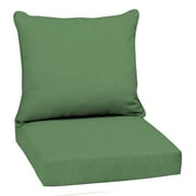 ARDEN Outdoor Deep Seat Cushion Set, 22 x 24, Water Repellent, Fade Resistant 22 x 24, Moss Green Leala