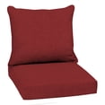 thumbnail image 1 of ARDEN Outdoor Deep Seat Cushion Set, 22 x 24, Water Repellent, Fade Resistant 22 x 24, Ruby Red Leala, 1 of 11