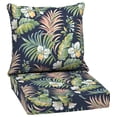 thumbnail image 1 of ARDEN Outdoor Deep Seat Cushion Set, 24 x 24, Water Repellant, Fade Resistant, Deep Seat Bottom & Back Cushion, Simone Blue Tropical, 1 of 12