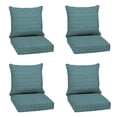 thumbnail image 1 of ARDEN Outdoor Deep Seat Cushion Set (4-Pack), 24 in x 24 in, Weather-Proof, Rain-Proof, Fade Resistant Patio Cushion for Chair, Sofa, and Couch Alana Tile, 1 of 9