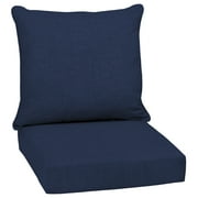 Arden Selections Outdoor Deep Seat Cushion Set, 24 x 24, Rain-Proof, Fade Resistant, Deep Seat Bottom and Back Cushion for Chair, Sofa, and Couch, 24 x 24, Sapphire Blue Leala