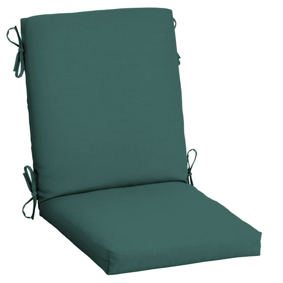 ARDEN Outdoor Dining Chair Cushion 20 x 20, Peacock Blue Green Texture