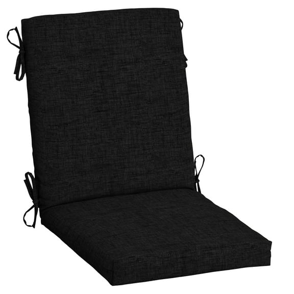 ARDEN Outdoor Dining Chair Cushion 20 x 20, Water Repellent, Fade Resistant 20 x 20, Black Leala
