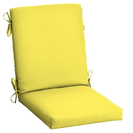 ARDEN Outdoor Dining Chair Cushion 20 x 20, Water Repellent, Fade Resistant 20 x 20, Lemon Yellow Leala