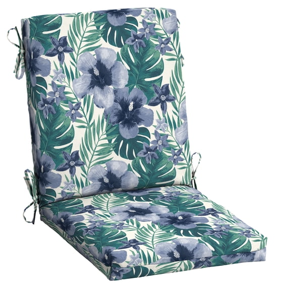 ARDEN Outdoor Dining Chair Cushion 20 x 20, Water Repellent, Fade Resistant 20 x 20, Salome Tropical