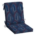 thumbnail image 1 of ARDEN Outdoor Dining Chair Cushion, 20 in x 20 in, Patio Cushion for Patio, Dining, or Rocking Chairs, Sapphire Liberty Mosaic, 1 of 9