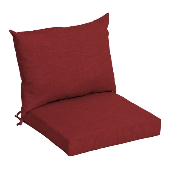 ARDEN Outdoor Dining Chair Cushion, 21 x 21, Water Repellent, Fade Resistant 21 x 21, Ruby Red Leala