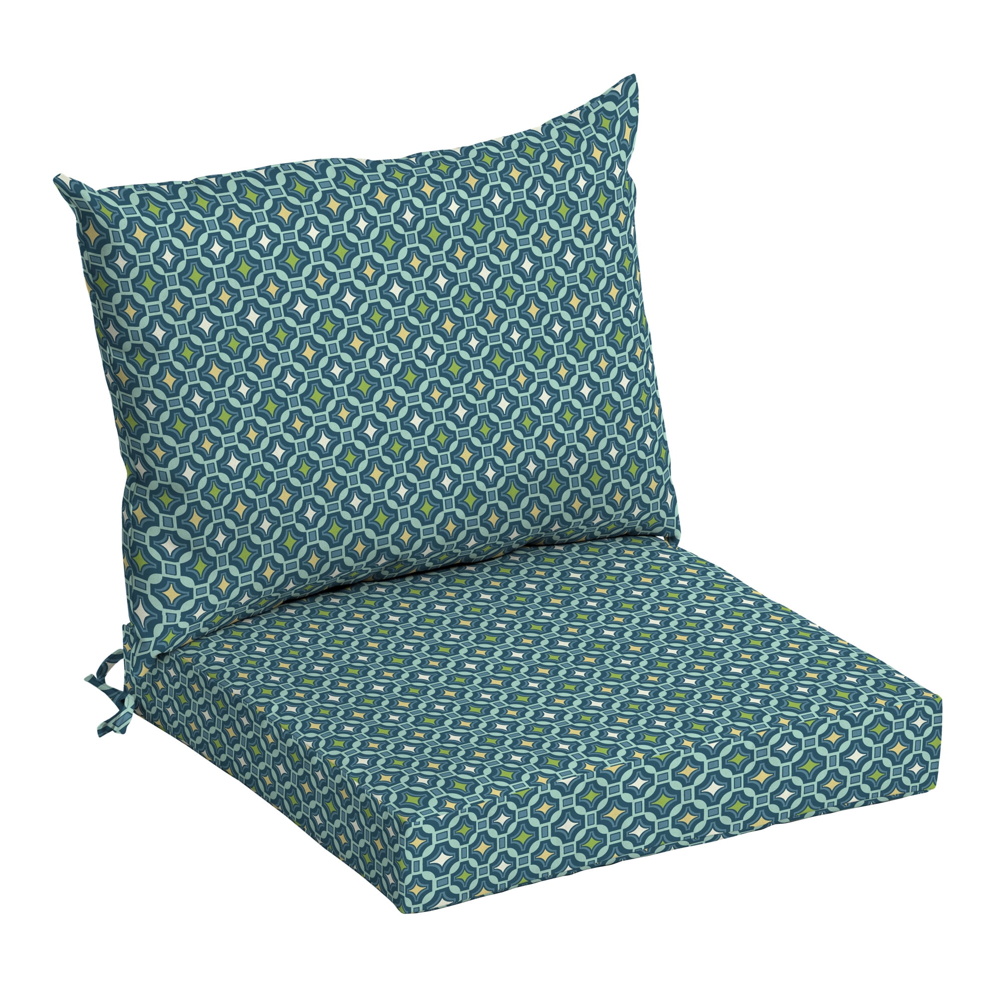 ARDEN Outdoor Dining Chair Cushion Set 21 x 21, Alana Tile