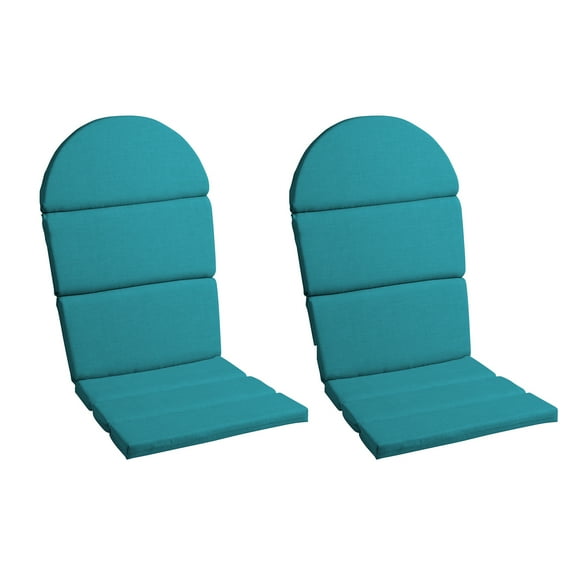 ARDEN Outdoor Foam Adirondack Cushion, Set of 2, 21.5 x 19, Water repellent, Fade Resistant, Foam Cushion for Adirondack Chairs 21.5 x 19, Lake Blue Leala
