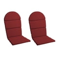 thumbnail image 1 of ARDEN Outdoor Foam Adirondack Cushion, Set of 2, 21.5 x 19, Water repellent, Fade Resistant, Foam Cushion for Adirondack Chairs 21.5 x 19, Ruby Red Leala, 1 of 9