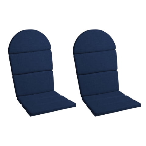 Sapphire Blue Foam Adirondack Chair Cushions, Set of 2