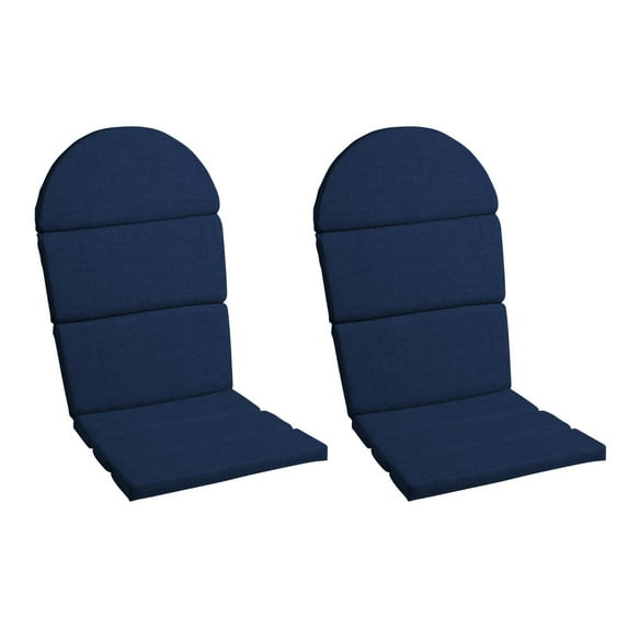 ARDEN Outdoor Foam Adirondack Cushion, Set of 2, 21.5 x 19, Water repellent, Fade Resistant, Foam Cushion for Adirondack Chairs 21.5 x 19, Sapphire Blue Leala