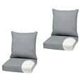 thumbnail image 1 of ARDEN Outdoor Foam Deep Seat Cushion (2-Pack), 22x24, Premium High-Density Foam, Never Flattens, Weather-Proof for Patio Chair Sofa Couch, Stone Grey Leala, 1 of 7
