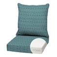 thumbnail image 1 of ARDEN Outdoor Foam Deep Seat Cushion Set, 22x24, Premium High-Density Foam, Never Flattens, Weather-Proof for Patio Chair Sofa Couch, Alana Tile, 1 of 10