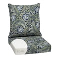 thumbnail image 1 of ARDEN Outdoor Foam Deep Seat Cushion Set, 24 in x 24 in, Weather-Proof, Rain-Proof, Fade Resistant Patio Cushion, Bottom and Back Cushion for Chair, Sofa, and Couch Sapphire Morrison Floral, 1 of 9