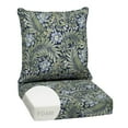 thumbnail image 1 of ARDEN Outdoor Foam Deep Seat Cushion Set, 24x24, Premium High-Density Foam, Never Flattens, Weather-Proof for Patio Chair Sofa Couch, Sapphire Morrison Floral, 1 of 10