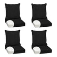 thumbnail image 1 of ARDEN Outdoor Foam Deep Seat Cushion Set (4-Pack), 24x24, Premium High-Density Foam, Never Flattens, Weather-Proof for Patio Chair Sofa Couch, Black Leala, 1 of 7