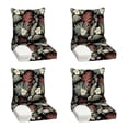 thumbnail image 1 of ARDEN Outdoor Foam Deep Seat Cushion Set (4-Pack), 24x24, Premium High-Density Foam, Never Flattens, Weather-Proof for Patio Chair Sofa Couch, Simone Black Tropical, 1 of 7