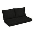 thumbnail image 1 of ARDEN Outdoor Loveseat Cushion Set, 48 x 24, Rain-Proof, Fade Resistant, Cushion Set for Couch, Bench, and Swing Black Leala, 1 of 8