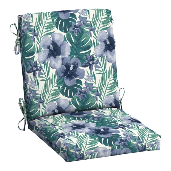 ARDEN Outdoor Midback Chair Cushion, 18 x 16.5, Rain-Proof, Fade Resistant Salome Tropical