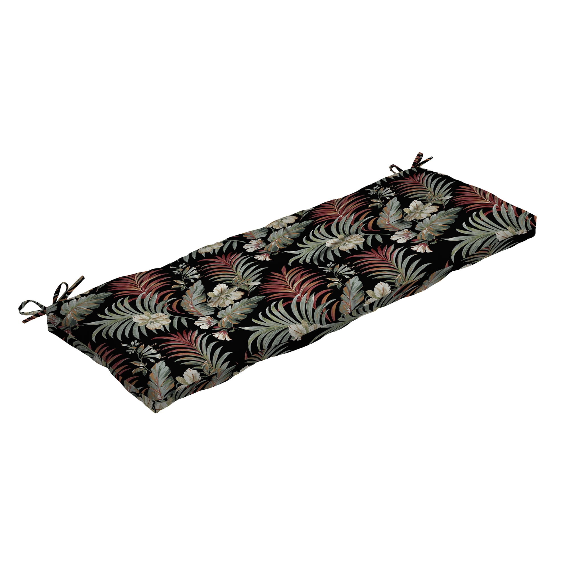 Claire Outdoor Cushion for Bench, Soft Dark Gray Button Tufted, 71