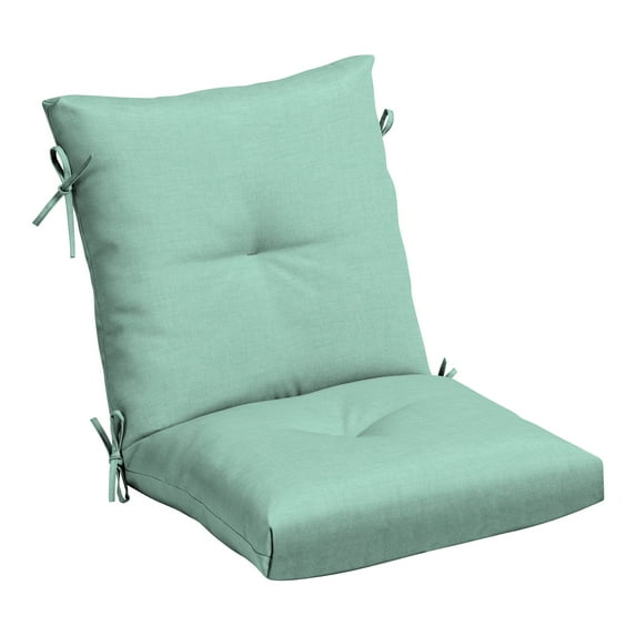 ARDEN Outdoor Plush Modern Tufted Blowfill Dining Chair Cushion, 21 x 40, Water Repellent, Fade Resistant, Tufted Cushion for Dining and Bistro Chairs 21 x 40, Aqua Leala