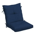 thumbnail image 1 of ARDEN Outdoor Plush Modern Tufted Blowfill Dining Chair Cushion, 21 x 40, Water Repellent, Fade Resistant, Tufted Cushion for Dining and Bistro Chairs, Sapphire Blue Leala, 1 of 8