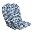thumbnail image 1 of ARDEN Outdoor Plush Modern Tufted Rocking Chair Cushion, Set of 2, 20 x 18, Water Repellent, Fade Resistant, Cushions for Adirondack and Rocking Chairs 20 x 18, Blue Garden Floral, 1 of 8