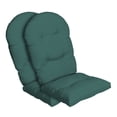 thumbnail image 1 of ARDEN Outdoor Plush Modern Tufted Rocking Chair Cushion, Set of 2, 20 x 18, Water Repellent, Fade Resistant, Cushions for Adirondack and Rocking Chairs 20 x 18, Peacock Blue Green Texture, 1 of 8