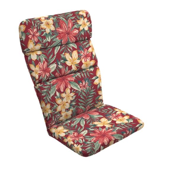 ARDEN Outdoor Rocking Chair or Adirondack Cushion, 20 x 17, Water Repellent, Fade Resistant 17 x 20, Ruby Clarissa