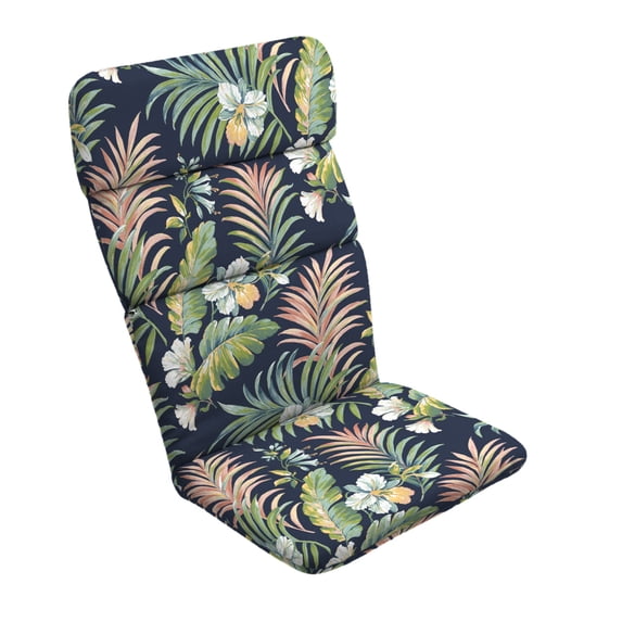 ARDEN Outdoor Rocking Chair or Adirondack Cushion, 20 x 17, Water Repellent, Fade Resistant 17 x 20, Simone Blue Tropical